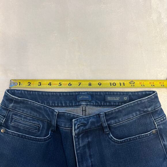 J Jill Denim Premium Flex Leggings Womens Size 12 Blue High Rise Jeans Jeggings - Picture 6 of 7